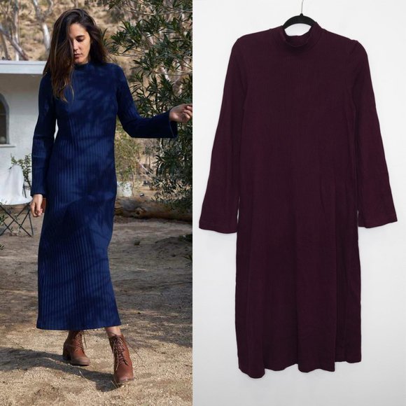 Christy Dawn Dresses & Skirts - Christy Dawn Charlie Dress Purple Ribbed Knit Maxi A31
